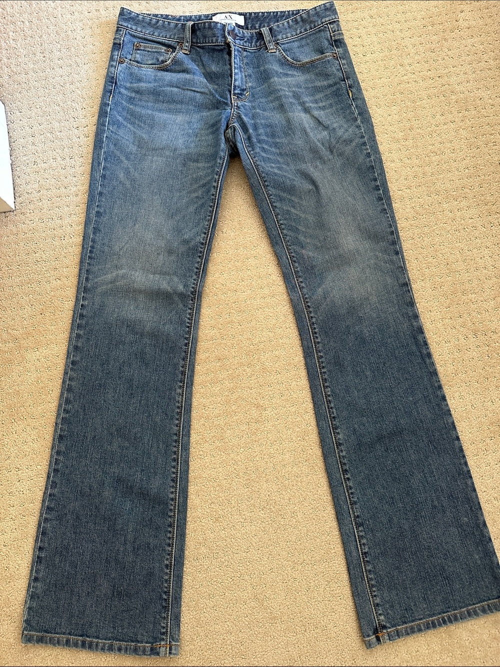 Armani Exchange Women’s Blue Denim Jeans - Classic Straight Fit